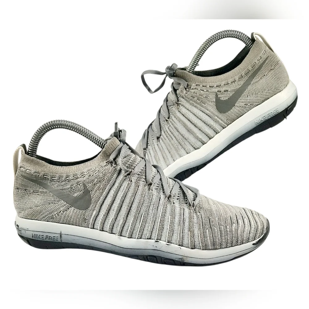NIKE NIKELAB FREE TRANSFORMFK FLYKNIT SAIL/GREY(878552-100) Womens Sz 7.5